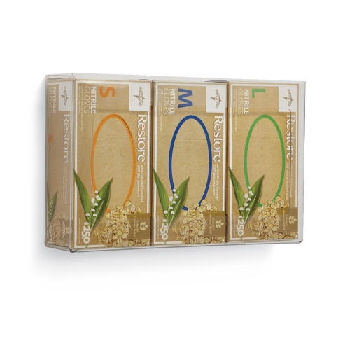 Clear Plexiglass Glove Box Dispenser - Triple