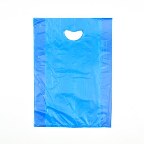 HDPE Merchandise Bags With Handle - 16" x 24" x 4", Blue (Pack of 500)