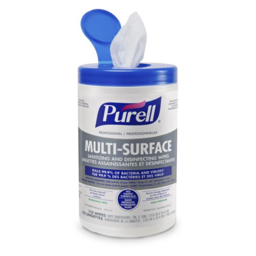 PURELL® Professional Multi-Surface Sanitizing and Disinfecting Wipes - Case of 6