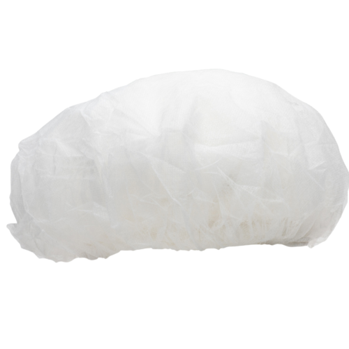 Disposable Bouffant Caps, 21" White - Bag of 100