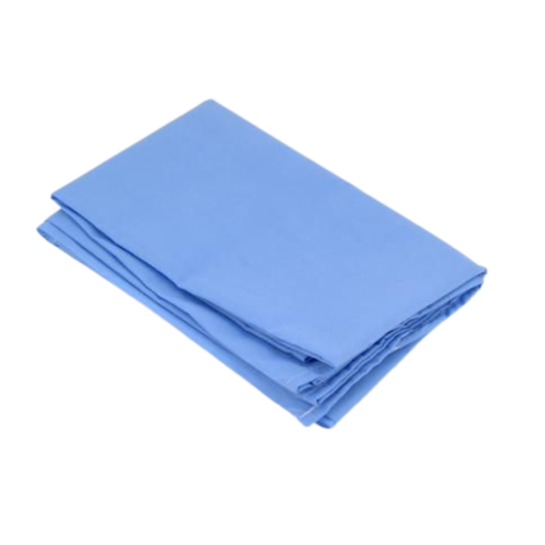 Blue Reusable Surgical Drape, 1-Ply Poly-Cotton - 36" x 45"