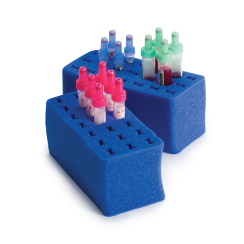 21-Place Foam Tube Rack for Marketlab Specimen Transport Tote