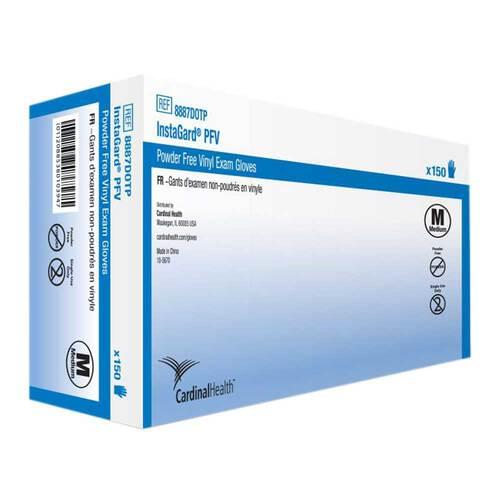 InstaGard Vinyl Powder Free Exam Gloves Medium