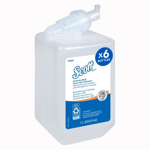 Scott® Antimicrobial Foam Skin Cleanser, Fruit Scent - Case of 6