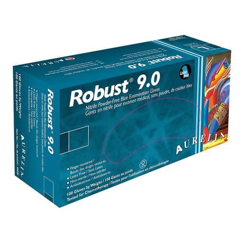 Aurelia® Robust 9.0 Nitrile Powder Free Blue Exam Gloves X-Large