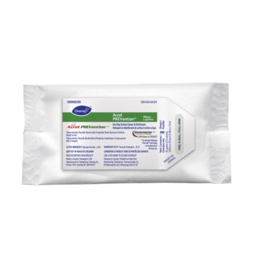 Accel® PREVention™ Disinfectant Wipes - 7.5" x 10", Soft Pack