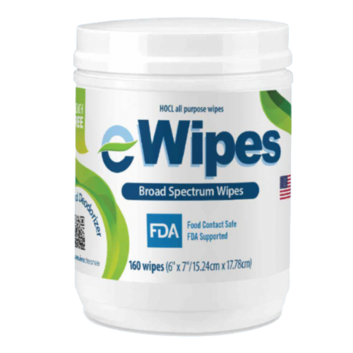 Envirocleanse-A Multi-Purpose Disinfecting HOCL Wipes - 160 Count Canister