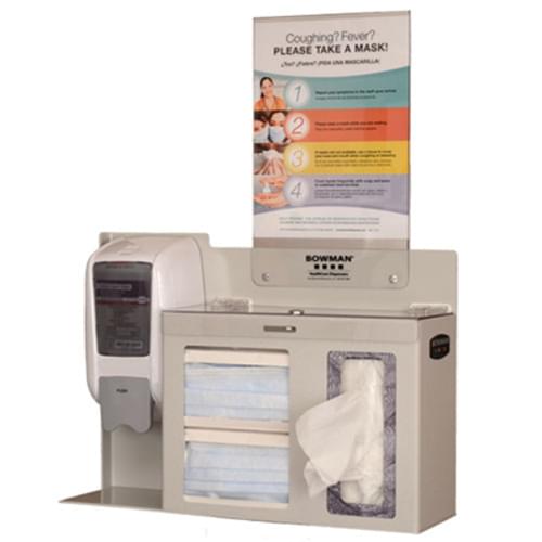 Bowman Locking Respiratory Hygiene/Flu Station