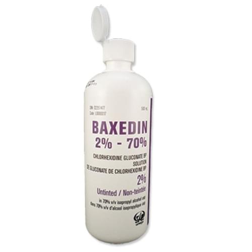 BAXEDIN 2% CHG 70% Alcohol UNTINTED