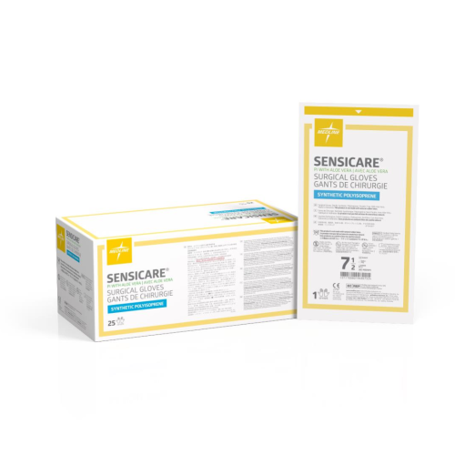 Medline Sensicare Aloe Sterile Gloves - Size 7.5 (Box of 25)