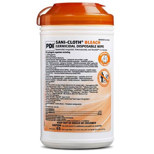 Sani-Cloth® Bleach Germicidal Disposable Wipes - 65 Wipes
