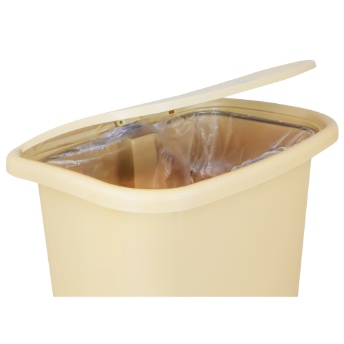 Detecto Waste Mate Plastic Waste Receptacle - 13 Gallon / 49 Litres (Beige) = 900-WM13BEG