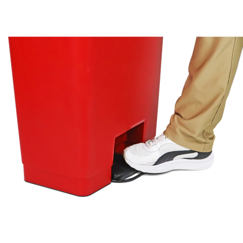 Detecto Waste Mate Plastic Waste Receptacle - 13 Gallon / 49 Litres (Red) = 900-WM13RED