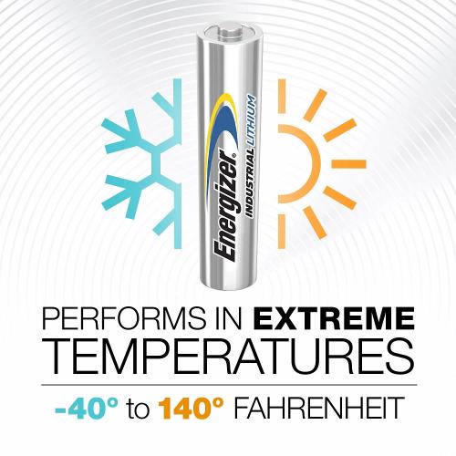 Energizer L92 Industrial Lithium AAA Batteries - Case of 144 = 900-L92
