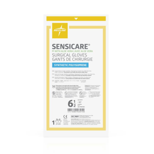 Medline Sensicare Aloe Sterile Gloves - Size 6.5 (Box of 25) = 900-MSG1065