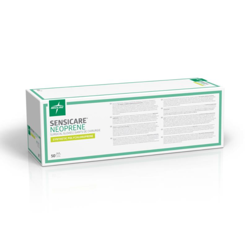 SensiCare® Neoprene Surgical Gloves - Size 6.5 (Box of 50) = 900-MSG6065