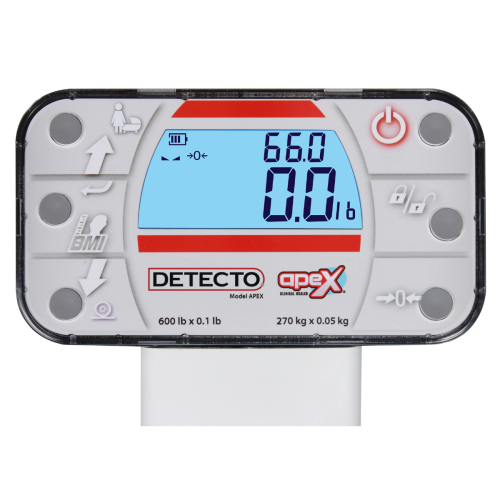 Detecto Apex Scale with Sonar Height Rod & AC Adapter = 901-2739-02