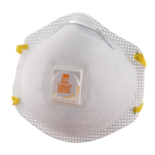 3M 8511 N95 Particulate Respirator Mask with Valve