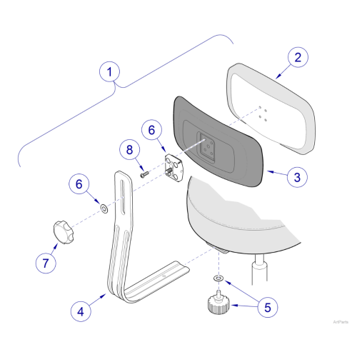270 Series Stools Backrest Assembly