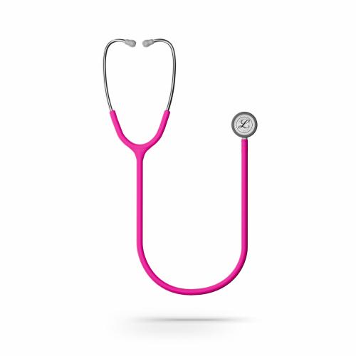 3M™ Littmann® Classic III™ Stethoscope, 5648C, Stainless Steel Chestpiece, Raspberry Satin-Finish Tube - 27" = 350-5648C