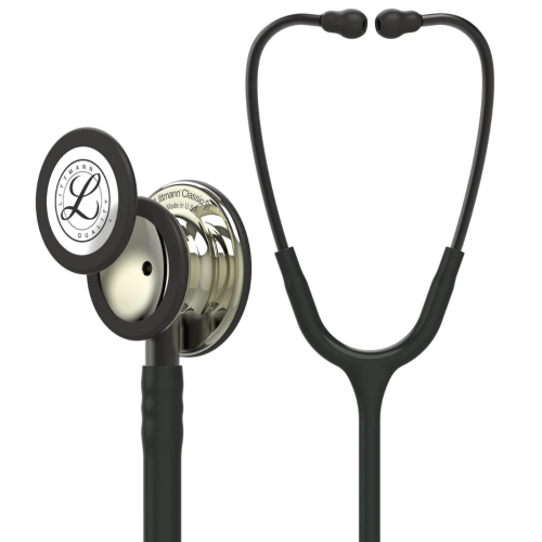 3M™ Littmann® Classic III™ Stethoscope, Champagne Chestpiece - Black Tube