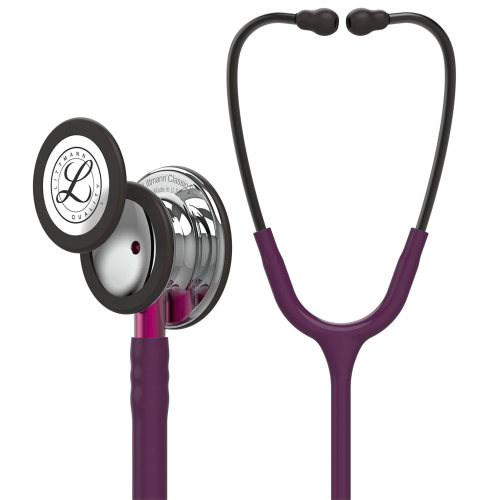 3M™ Littmann® Classic III™ Stethoscope, Mirror Chestpiece, Plum Tube, & Pink Stem