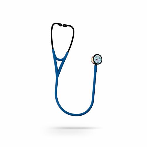 3M™ Littmann® Cardiology IV™ Stethoscope, 6242C High Polish Rainbow Chestpiece, Navy Blue Satin-Finish Tube - 27" = 350-6242C