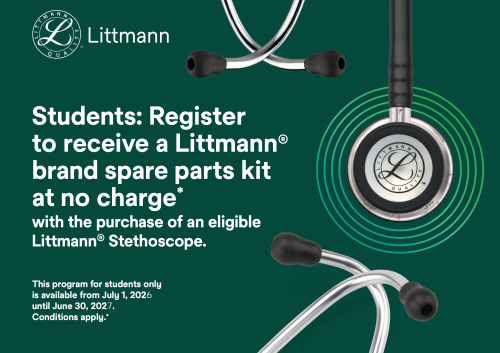 Littmann Postcards (How to Redeem Free Spare Parts Kit and Learning App)