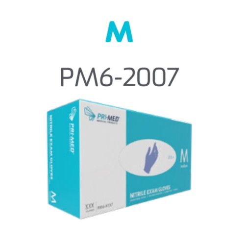 PRIMED Nitrile Powder Free Purple Exam Gloves - Medium (Box of 200)