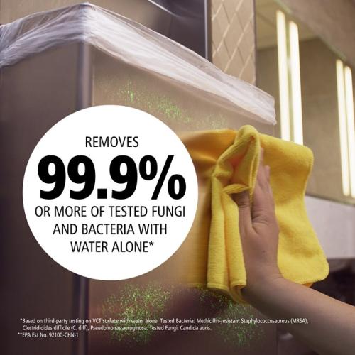 Rubbermaid HYGEN™ r Recycled Microfiber Cleaning Cloths - 12" x 12" (Pack of 24) = RUB1820579