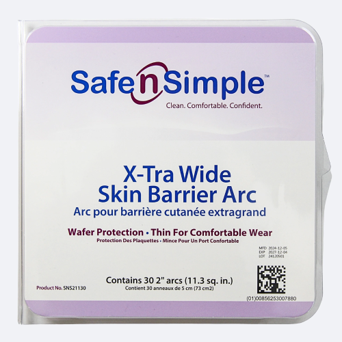 Safe n Simple X-Tra Wide Skin Barrier Arcs 2" Width - Tray of 30