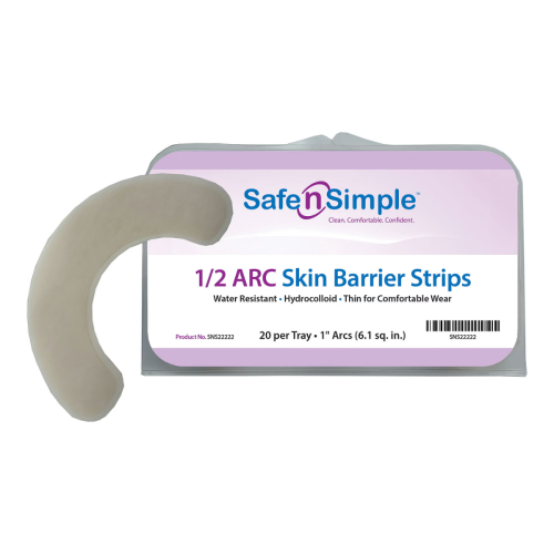 Safe n Simple Skin Barrier Arcs Half Circles - 1" (Tray of 20)