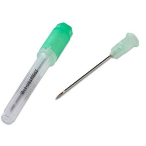 Monoject™ Standard Hypodermic Needle with Polypropylene Hub, Rigid Pack, A Bevel - 18G x 1.5" (Box of 100)