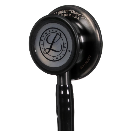 3M™ Littmann® Classic III™ Stethoscope, Smoke Chestpiece - Black Tube = 350-5811