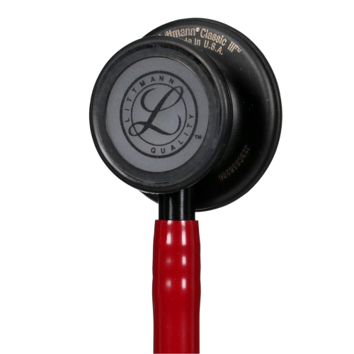 3M™ Littmann® Classic III™ Stethoscope, Black Chestpiece - Burgundy Tube = 350-5868