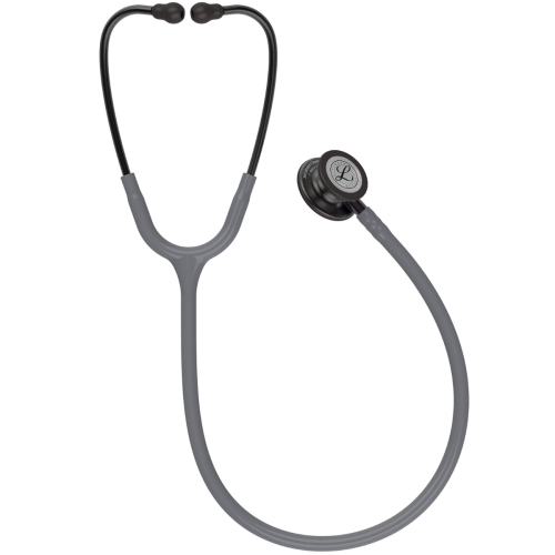 3M™ Littmann® Classic III™ Stethoscope, Smoke Chestpiece - Gray Tube & Violet Gray Stem = 350-5873