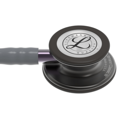 3M™ Littmann® Classic III™ Stethoscope, Smoke Chestpiece - Gray Tube & Violet Gray Stem = 350-5873