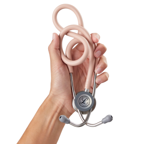 3M™ Littmann® Classic III™ Satin Tube, Stainless Chestpiece, Champagne Rose Satin Tube = 350-5910C