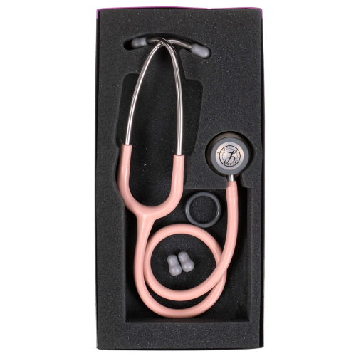 3M™ Littmann® Classic III™ Satin Tube, Stainless Chestpiece, Champagne Rose Satin Tube = 350-5910C