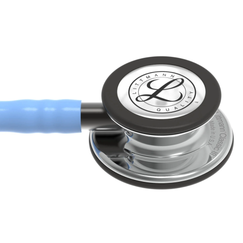 3M™ Littmann® Classic III™ Stethoscope, Mirror Chestpiece - Ceil Blue Tube = 350-5959