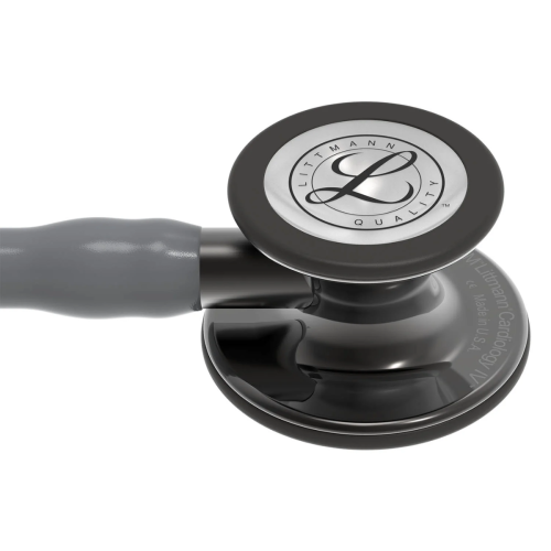 3M™ Littmann® Cardiology IV™ Stethoscope, Smoke Chestpiece - Grey Tube & Smoke Stem (27") = 350-6238