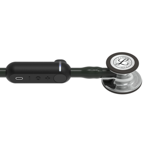 3M™ Littmann® CORE Digital Stethoscope, Mirror Chestpiece - Black (27") | Model 8890 = 350-8890