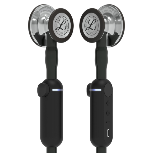 3M™ Littmann® CORE Digital Stethoscope, Mirror Chestpiece - Black (27") | Model 8890 = 350-8890