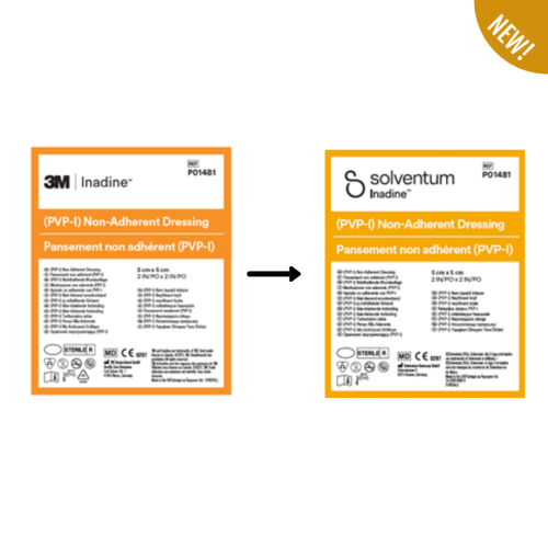 Inadine™ (PVP-I) Non Adherent Dressing - 5cm x 5cm (Box of 25) = 481-315P01481