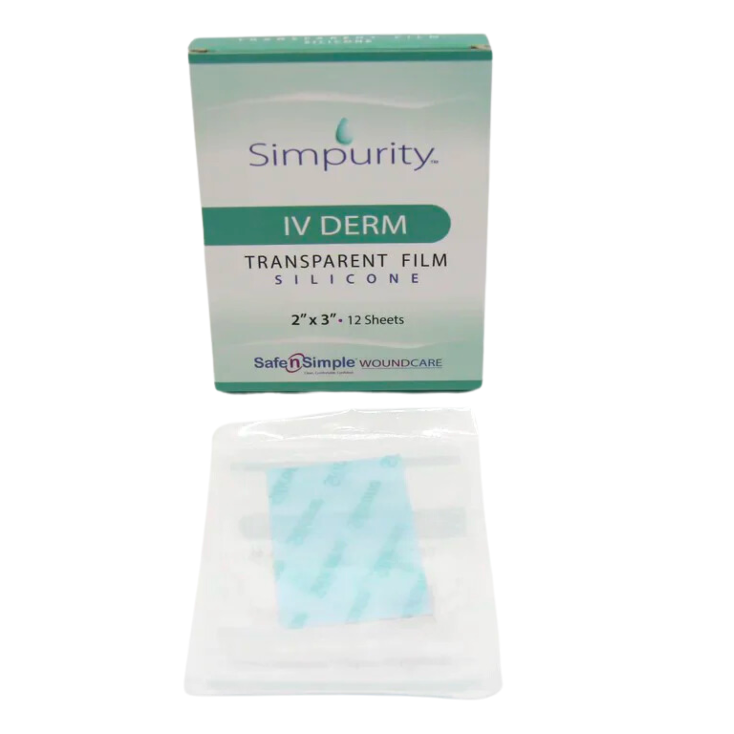 Safe n Simple IV Derm Transparent Film Silicone Wound Dressing 2