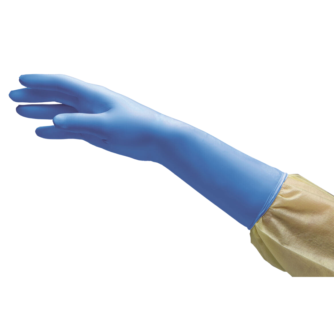 NitriDerm Nitrile Sterile Extended Cuff Exam Gloves XL 50/Box