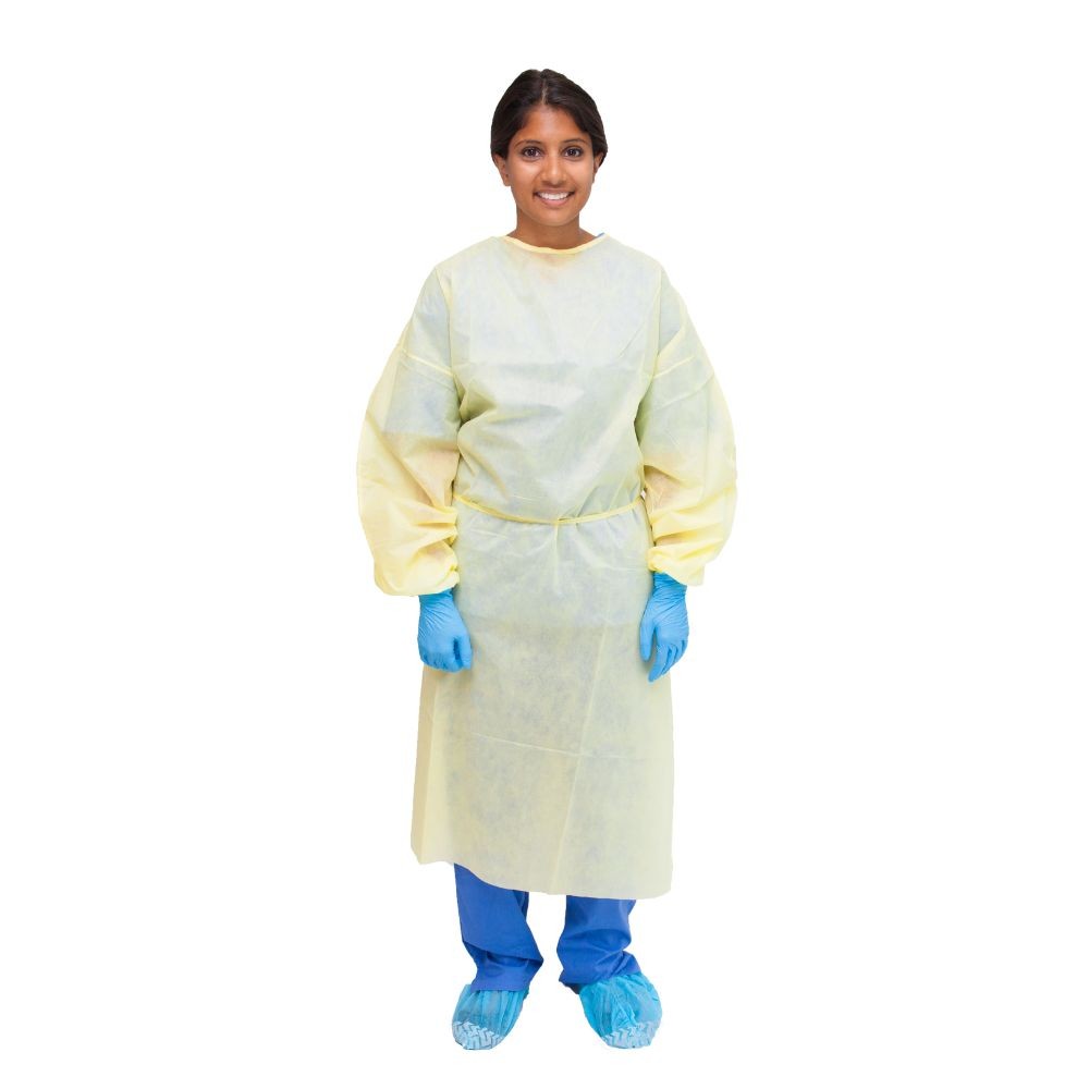 PRIMED Yellow Level 3 Isolation Gowns Large (Case of 100)