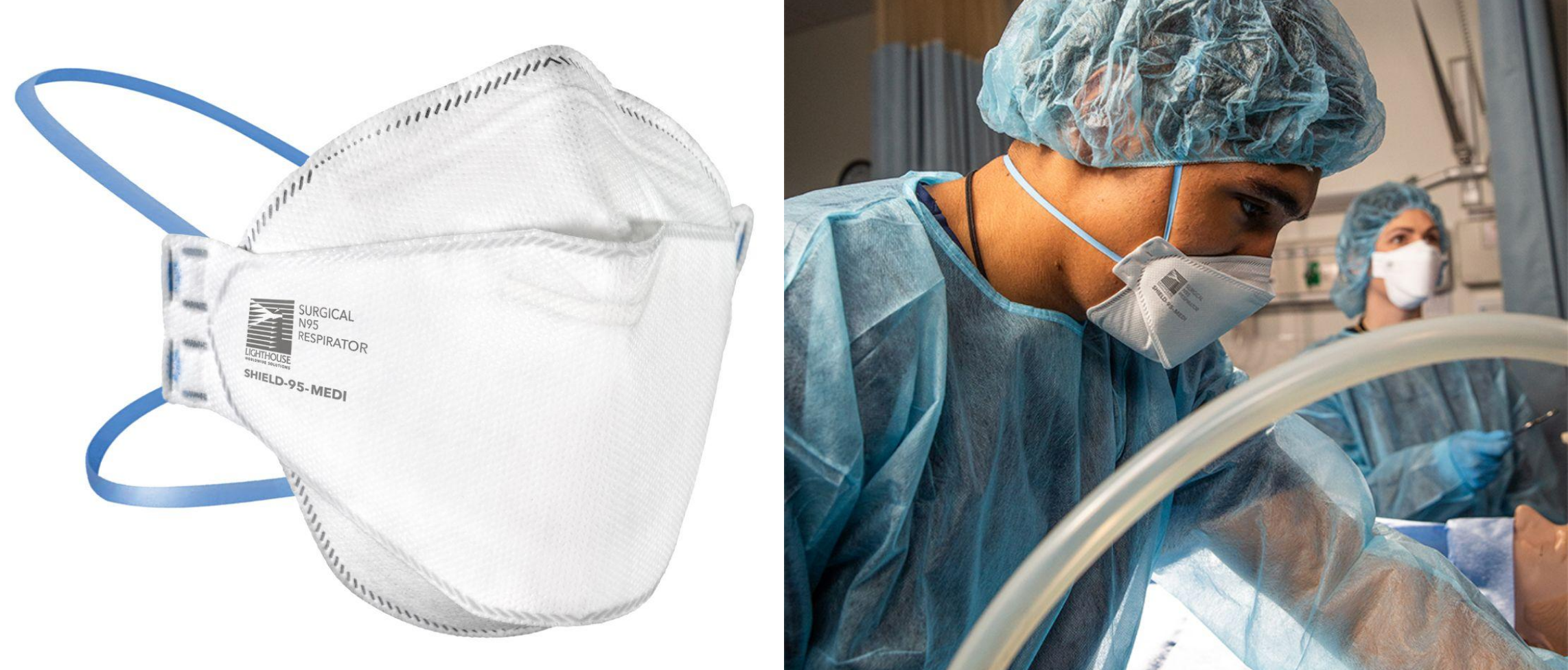 NIOSH-approved N95 respirator