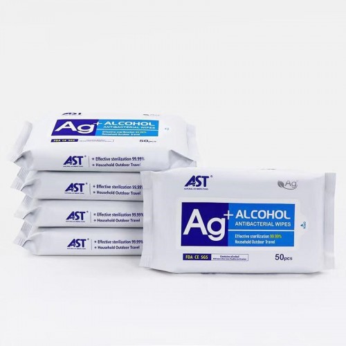 Alcohol Antiseptic Wipes, 50 Per Resealable Pack 42 Packs Per Carton