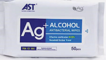 Alcohol Antiseptic Wipes, 50 Per Resealable Pack